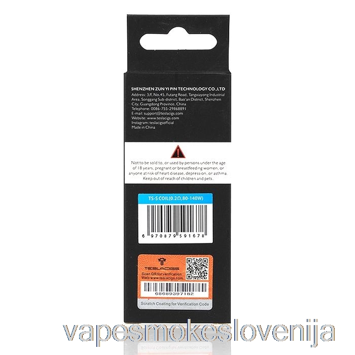 Vape Petrol Teslacigs Ts Tallica Mesh Nadomestne Tuljave 0,2 Ohm Ts-s Tuljave